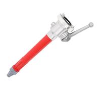 Buse de tuyau d'incendie - vidaXL - Rouge et argenté - Aluminium et plastique - 44 cm - Diamètre 12 mm - Raccord 3""