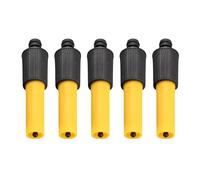 Buse de tuyau haute pression ABS durable avec revêtement TPR Soft Grip pour outil d'irrigation de jardin buse de pulvérisation d'arrosage jaune noir 5 pièces