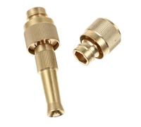 Buse de Tuyau Réglable en Cuivre Haute Pression pour Arrosage | Pulvérisateur de Jardin, Sortie D’eau Ajustable, Design Antidérapant, Usage Ferme et Lavage Auto