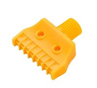 Buse de vent de soufflage mâle 1/4, buse d'orifice de buse d'air plate, buse de Jet d'air ABS pour accessoires de Machine à Air comprimé 5pcs H