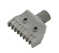 Buse de vent de soufflage mâle 1/4, buse d'orifice de buse d'air plate, buse de Jet d'air ABS pour accessoires de Machine à Air comprimé 5pcs I