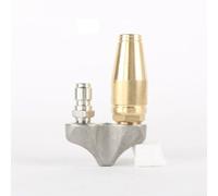 Buse de vidange d'égout turbo inversée pour nettoyeur haute pression, buse de nettoyage en laiton 3000 PSI avec connecteurs de 0,95 cm et 0,6 cm pour déboucher les tuyaux (3/8)