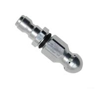 Buse d'égout à connexion rapide de 6,35 mm - Embout de jet de vidange - 1 jet avant 6 jets arrière pour nettoyeur haute pression - Tuyau de nettoyage d'huile et de sable - Outil en métal