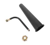 Buse d'extincteur de rechange noire 22 cm pour unités de 2 kg | Corps en plastique de fer, alésage intérieur poli avec paroi tubulaire épaisse, texture antidérapante
