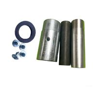 Buse en carbure de bore pour machines de sablage 45 mm et 60 mm Coque en aluminium Trous de verrouillage latéraux Système de gaz à pression directe Prêt (10 x 20 x 60 mm)