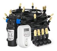 Buse en laiton réglable pour système d'arrosage par brumisation, pompe auto-amorçante, équipement d'irrigation froide automatique, jardin 30-5m, 45 W, 60 W, 80 W, 100W Kx10M-Kit Pump