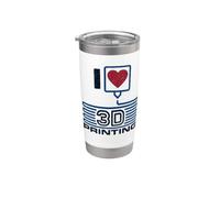 Buse et filament pour imprimante 3D I Love Gobelet isotherme en acier inoxydable double paroi