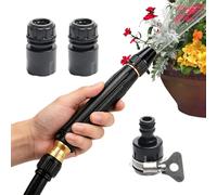 Buse Haute Pression Pour Tuyau Jardin Tête De Connexion Portative | Buse À Pression À Mode Réglable Pour Tuyau D'Arrosage pour Lavage de Voiture, Jardinage, Nettoyage de Cour, Terrasse et