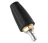 Buse Nettoyeur Haute Pression, Universelle pour Nettoyeur Haute Pression, Raccord Rapide 1/4, Tête Turbine Rotative Noire Compatible avec Tuyau Arrosage, 4000 PSI