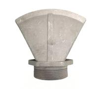 Buse plate en alliage, Buse à bec de canard 1,5 et 2 pouces large, jet plat tout métal, robuste, ajustement universel(Style B - 2-inch external thread)