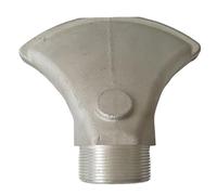 Buse plate en alliage, Buse à bec de canard ajustement universel 1,5 2 pouces large jet plat plusieurs tailles(Style D - 2-inch external thread)