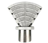 Buse plate en alliage, Buse à bec de canard, pulvérisation plate résistante aux hautes températures, argent, plusieurs tailles industrielles(Style P - 2-inch internal thread)
