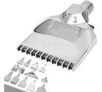 Buse plate en alliage, Peigne à couteau en aluminium et acier inoxydable, buse Jet plat 1/4 T, plusieurs tailles, 2/5 pièces(5pcs,22 Holes 973 SS(Polished))
