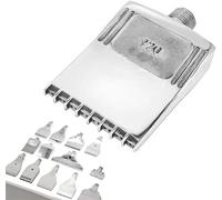 Buse plate en alliage, Peigne à Jet plat en alliage, buse de couteau 1/4T mâle St/Al Rmv Comp souffleur Msize 2/5 pièces(5pcs,14-hole 920 SS(Polished))