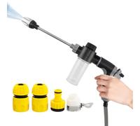 Buse rotative 360° Haute Pression, Pistolet Jardin Inoxydable | Buse 360° avec 3 modes. anti-rouille, poignée ergonomique. Raccord rapide universel. Idéal pour lavage auto, terrasse.