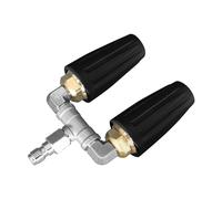 Buse rotative à double turbo pour nettoyeur haute pression 4000 psi, raccord rapide de 1/4", buse turbo rotative pour nettoyeur haute pression, jardin, voiture (1)