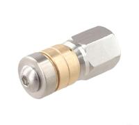 Buse rotative de nettoyage de tuyau 1/8" Ig pour nettoyeur haute pression en acier inoxydable Embout de jet de vidange avec 3 poutres arrière pour des tâches efficaces de nettoyage des égouts et des