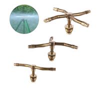 Buse rotative en laiton à 2/3/4 bras, arroseur rotatif automatique, buse d'arrosage pour pelouse 4 arm sprinkler