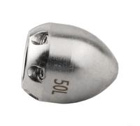 Buse rotative pour égout en acier inoxydable - Outil de débouchage robuste pour tuyaux bloqués, éviers, gouttières - 83 l - Argent (50 L)