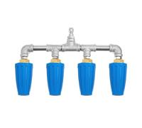 Buse rotative pour nettoyeur haute pression | Douchette d'eau ergonomique résistante à la rouille - Tuyau d'arrosage à connexion rapide, pour lavage de voiture, nettoyage, maison, balcon, terrasse