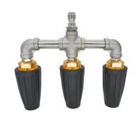 Buse Triple 4000PSI Rotation 360 Degrés pour Nettoyage Haute Pression | Laiton résistant à la corrosion, Nettoyage haute efficacité, S\'adapte à différents appareils, Idéal pour un usage domestique