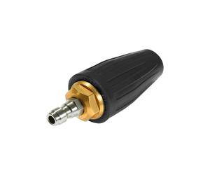 Buse turbine rotative 360° 1/4"" raccord rapide - 276 bar, 1,1 mm, alliage de cuivre (noir)