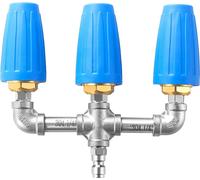 buse turbo 3 en 1, ouverture 2,0, 4000 PSI, nettoyeur haute pression rotatif à 360 degrés avec raccord rapide 1/4 pouce