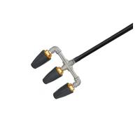 Buse turbo à triple jet, outils de nettoyage, buse rotative de nettoyeur haute pression, embouts de nettoyeur haute pression max. 4000 PSI puissance pour enlever la mousse boue avec raccord rapide 1/4