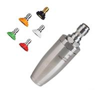 Buse turbo de 35 mm pour nettoyeur haute pression avec pulvérisateur rotatif à 360° pour nettoyage de voiture et allée (B)