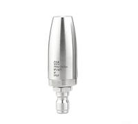 Buse turbo de nettoyeur haute pression en acier inoxydable, embout rotatif à 360° avec connexion rapide 1/4, pour jardin, allée, voiture, terrasse (035)