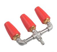 Buse Turbo Rotative 1/4" Acier Nettoyage Puissant Buse Turbo(red) | Acier inoxydable pour robuste, connexion rapide 1/4", élimine boue et pour mousse, rotation fluide 360°, pour idéal béton