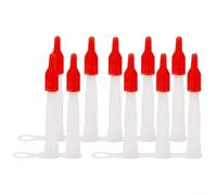 Buses de calfeutrage avec couvercles refermables pour mastic en silicone - Embouts de cartouche de mastic et couvercles à vis pour arrêter l'encrassement - Kit applicateur de rechange standard EU3
