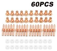 Buses et électrodes pour découpeurs plasma - Consommables PT31 - Lot de 60 - Pour torches PT-31 JG-40 WSD-LG40 - Appareils de découpe CUT-40 40–50 A
