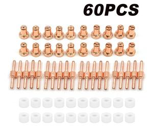 Buses et électrodes pour découpeurs plasma - Consommables PT31 - Lot de 60 - Pour torches PT-31 JG-40 WSD-LG40 - Appareils de découpe CUT-40 40–50 A