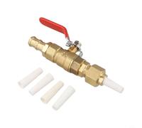 Buses Sableuse Alumine 4 Tailles Kit Outil Nettoyage | 4 buses alumine (2.4-3.6mm), vanne laiton NPT, connecteur 1/2 pouce, acier haute , décapage efficace