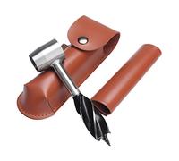 Bushcraft Hand Tuger Wrench Survival Settlers Tool Wood Drill Peg Pleg Trou Maker Multitool for Camping Bushcrafting Outdoor Browning Brown