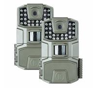 Bushnell - Pack de 2 Spot-On - Caméra de Trail - LED IR à haut rendement pour une meilleure plage nocturne - Vitesse de déclenchement de 0,7 sec - 18 MP - 1086p - Faune - Faible lueur - Gris - 66062BF