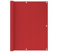 vidaXL Brise-vue pour balcon Bussandri Exclusive PEHD Rouge 120 x 500 cm