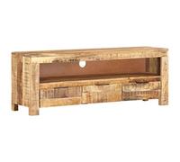 Bussandri Exclusive Meuble TV, 110 x 30 x 40 cm, Bois de manguier brut