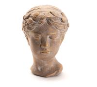 Buste femme en pierre doré