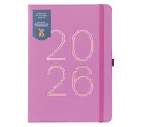 Busy B - Agenda 2026 - Busy B - Agenda 2026 - Planificateur organiseur semainier A5 avec pochettes, autocollants et pages de notes - Baies d’hiver cuir synthétique