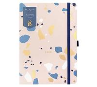 Busy B - Agenda journalier - Janvier à Décembre 2024 - Terrazzo - Planificateur journalier A5 avec pages lignées, notes et calendrier annuel