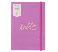 Busy B - Agenda quotidien Everyday - Janvier à Décembre 2025 - Fuchsia - Planificateur semainier A5 avec notes