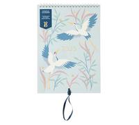 Busy B - Calendrier mural pour couples 2025 - Janvier à Décembre - Oiseaux - Calendrier mural A5 avec double emploi du temps, planning partagé, pochettes mensuelles et autocollants