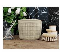 CURVER JUTE 2L Boite ronde avec couvercle 17 x 17 x 13 cm, beige 01903-885