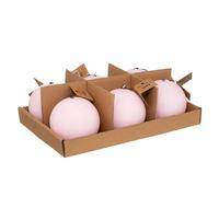 Atmosphera - Bougie boule rustique - rose - 445g