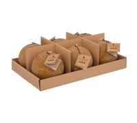 Atmosphera - Bougie boule rustique - jaune - 445g