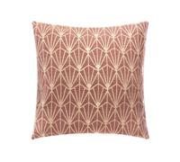 Atmosphera - Housse de Coussin - Coton et Chenille - Rose - 40x40 cm