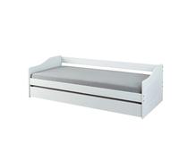 But Lit gigogne avec sommier 90x200 cm - Blanc