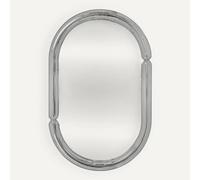 Atmosphera - Miroir Mural Ovale Micaela - Argenté - 55 x 35 cm - Effet Chromé, Fixation Horizontale ou Verticale - pour Entrée, Chambre, Salon